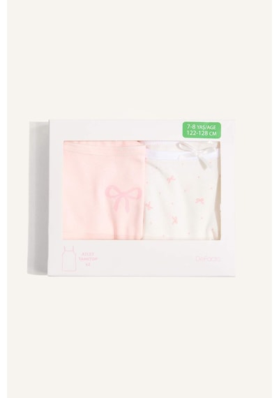 Defacto Desenli 2li Atlet Kız Çocuk E8139a826smpn114 Pembe-pn114