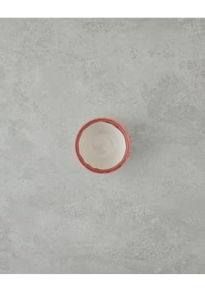 Larry Porselen Kase 10 Cm Kırmızı