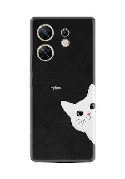 Poco X6 5g Kılıf Desenli Silikon Platinium Series Çılgın Kedi 1895