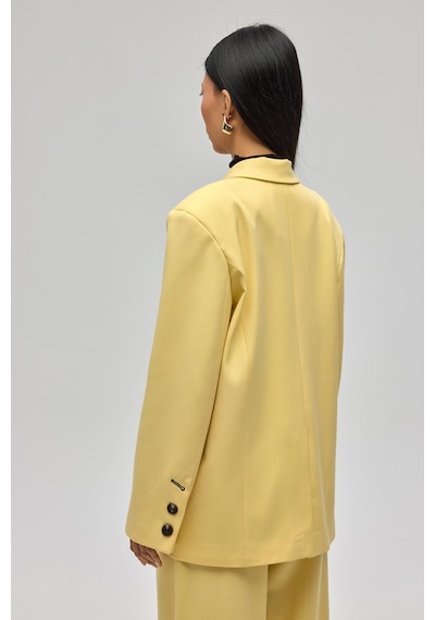 Mai Studios Co. Solvei Pile Detay Sarı Blazer Sarı