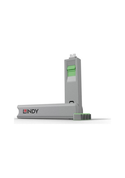 Lindy Lın-40426 Usb Type C 4 Kilit 1 Anahtar Yeşil Usb Type C Kiliti