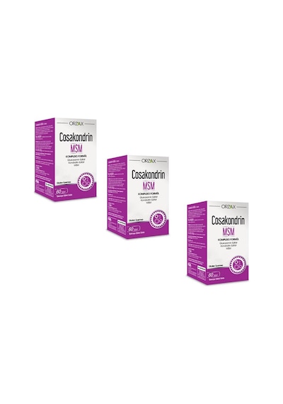 Orzax Cosakondrin Msm 60 Tablet 3 Adet