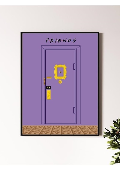 Friends Dizi Tasarımlı 24*33 cm 350 gr. Kuşe Kağıt Poster PYTKPS