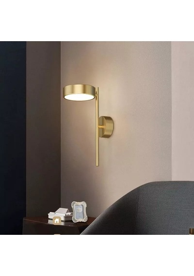 Simaavize Modern Copper Led Aplik Altın