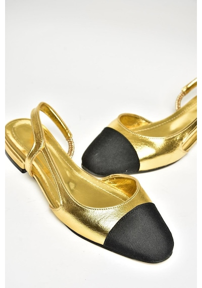 Fox Shoes U725512009 Altın Kadın Babet Altın-suni Deri Altın