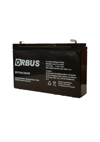 Orbus 6 Volt 7 Amper Bakımsız Kuru Akü 6v 7ah N11.11904