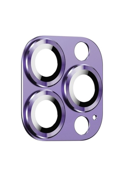 Apple Uyumlu iPhone 14 Pro Max Zore Cl-03 Kamera Lens Koruyucu Mor