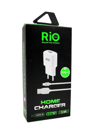 Rio Tech Type-c 2.4a Hızlı Şarj Adapteri