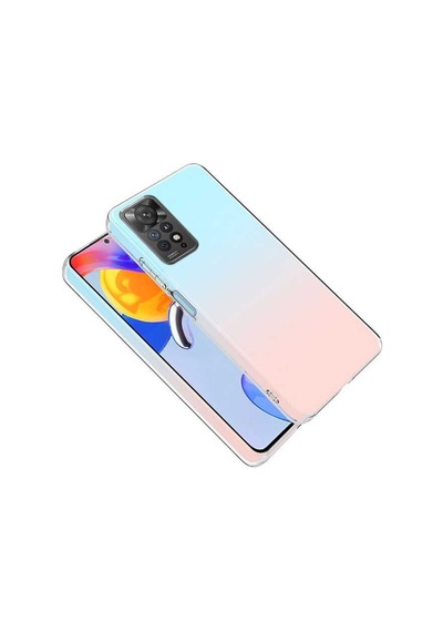 Xiaomi Redmi Note 11 Pro 5g Kılıf Kamera Korumalı Süper Silikon Kapak Col90111-clear
