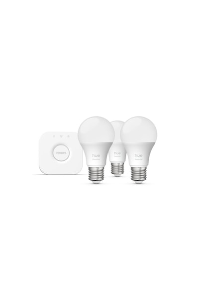 Philips Hue Essential 3'lü E27 Ampul Başlangıç Seti 806 Lumen, Hue Bridge Dahil Çok Renkli Philips Hue Essential 3'lü E27 Ampul Başlangıç Seti 806 Lumen, Hue Bridge Dahil Çok Renkli