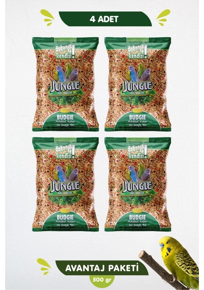 4lü Poşet Muhabbet Kuşu Yemi 500 Gr 4 Adet