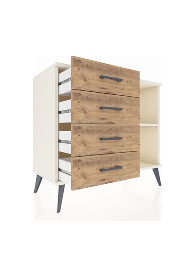 Hyperion Şifonyer Tek Raflı 4 Çekmeceli 88x44x80 Aytaşı-aytaşı/çam Aytaşı/çam Hyperion Şifonyer Tek Raflı 4 Çekmeceli 88x44x80 Aytaşı-aytaşı/çam Aytaşı/çam