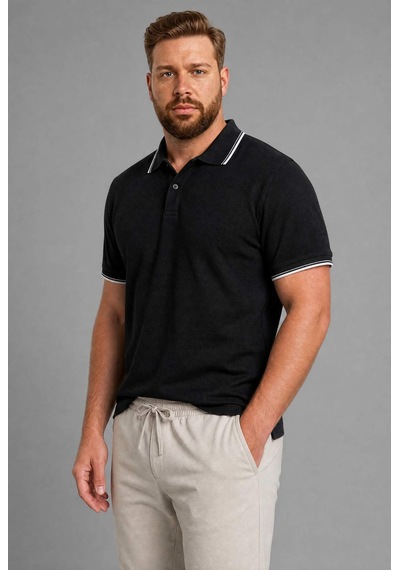 Defacto Büyük Beden Polo T-shirt H1474AX26SP