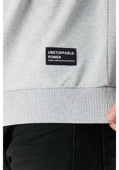 Comeor Erkek Gri Basic Bisiklet Yaka Regular Fit Normal Kesim 2 İplik Sweatshirt Gri