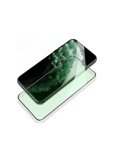 Ally iPhone Uyumlu 11 Pro Max Anti -blue Green Light Göz Korumalı Tempered Full Ekran Koruyucu- 5775