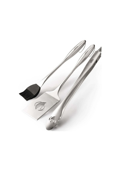 Napoleon Pro Üçlü Set Spatula. Maşa. Sos Fırçası Paslanmaz Çelik