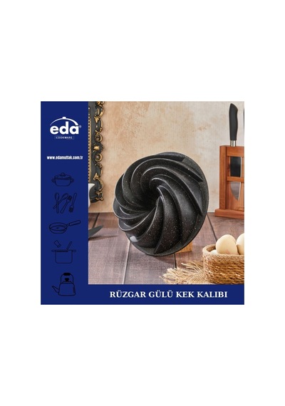 Eda Rüzgar Gülü Kek Kalıbı 26 Cm Gri