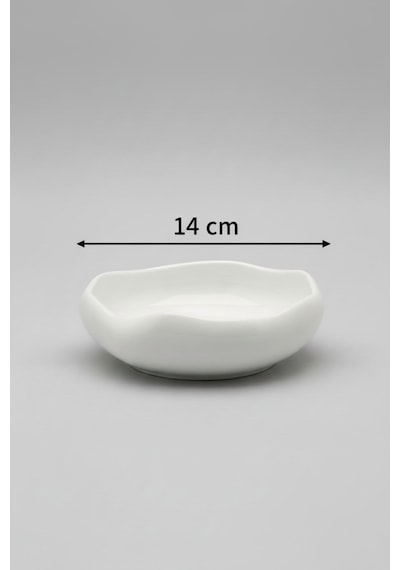 14 Cm Kase 2 Kişilik Zahra Model Şık Ve Zarif Sofra Seti Beyaz