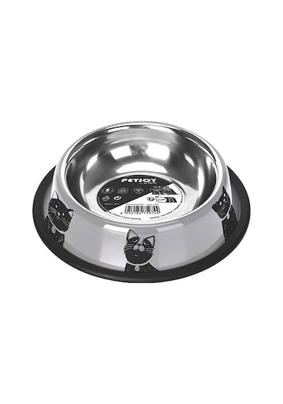 M-pets Petjoy Cat Family Çelik Kedi Mama Kabı Small 355 Ml 244-51049.01