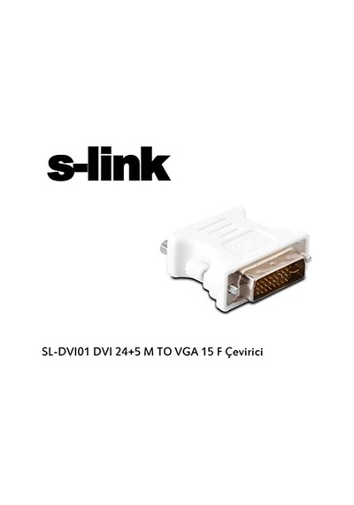 Sl-dvı01 Dvı 24+5 M To Vga 15 F Çevirici