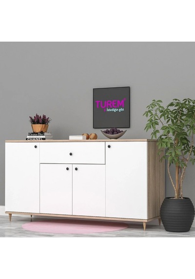 Wooden Konsol Suntalam Antrasit