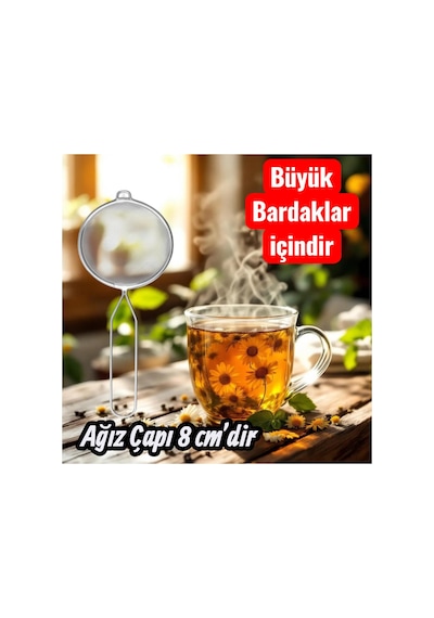 Ikea Medarbetare Süzgeç, 8 Cm Çap, Paslanmaz Çelik
