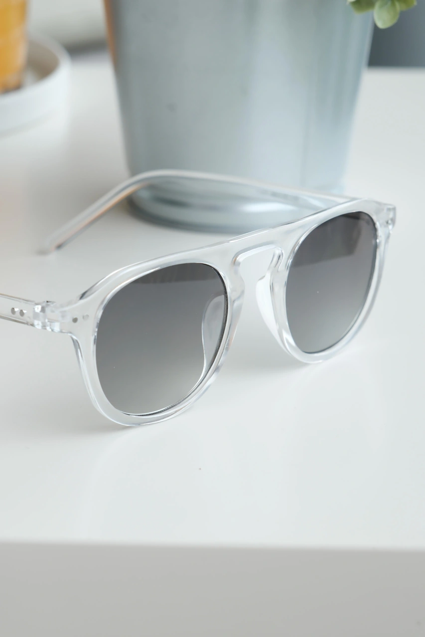 Royal Eyewear Re1107 Transparan Yeşil Güneş Gözlüğü Siyah - Mavi