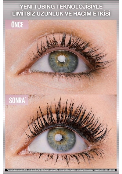 Lash Sensational Sky Tubes Maskara - Limitsiz Uzunluk Ve Hacim Etkisi Veren Tubing Maskara 3600531721534-11247 0