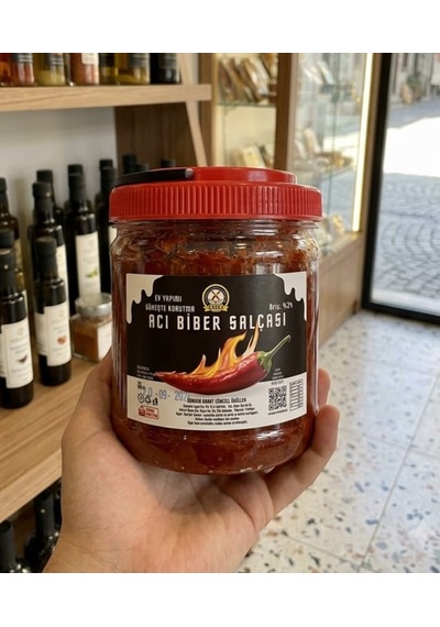 750 Gr Burdur Ev Yapımı Acı Biber Salçası