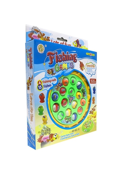 Balık Oyunu 4 Oltalı Sarı - Yeşil
