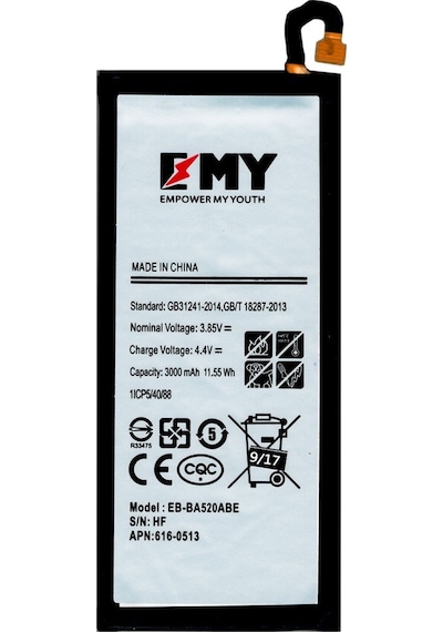 Samsung Galaxy A5 2017 Eb-ba520abe Uyumlu Emy Batarya