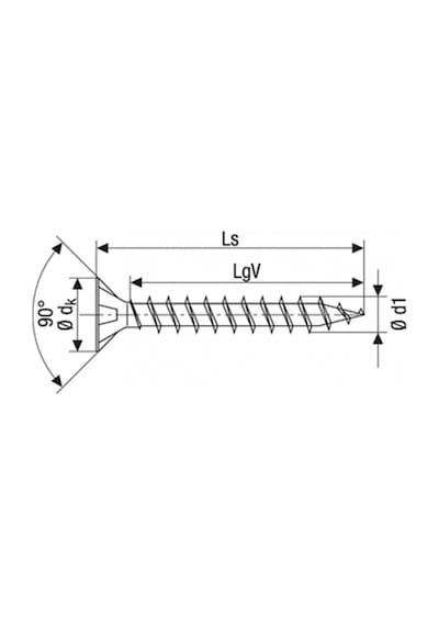 Evrensel Vida Sunta Vidası, 4 x 20 mm, 1.000 Adet, Tam Dişli