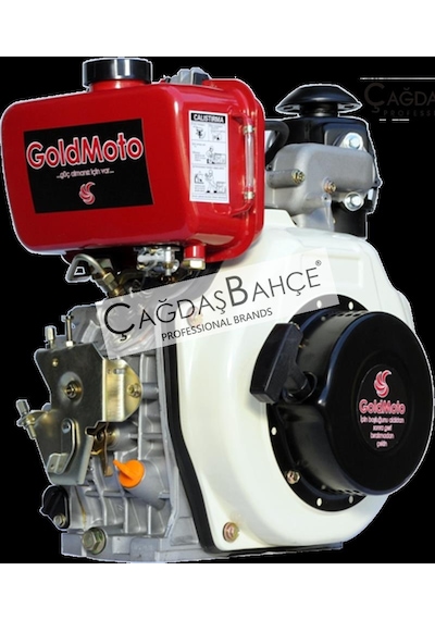 Goldmoto Gm178F-C Dizel Motor 7 Hp İpli Krank Mili Kamalı