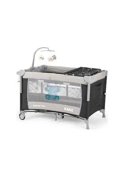 Kanz SleepSide +Plus Park Yatak Siyah