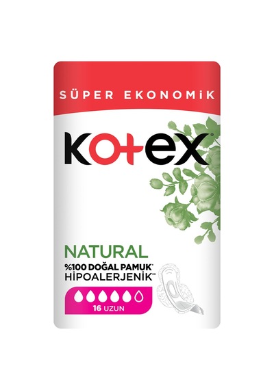 Kotex Natural Ultra Süper Ekonomik Paket Uzun 16'lı - 7 Adet Tarı