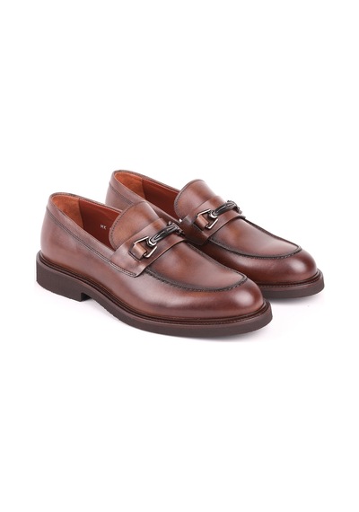Libero L5137 Deri Erkek Loafer Ayakkabı Ceviz