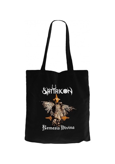 Satyricon Nemesis Divina Siyah Kanvas Bez Çanta Siyah