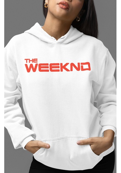 Sevbano The Weeknd After Hours Rapper Şarkıcı Sırt Baskılı Unisex Oversiz beyaz