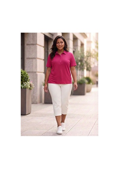 Hanezza Polo Yaka T-shirt Fuşya - 899768807 Fuşya