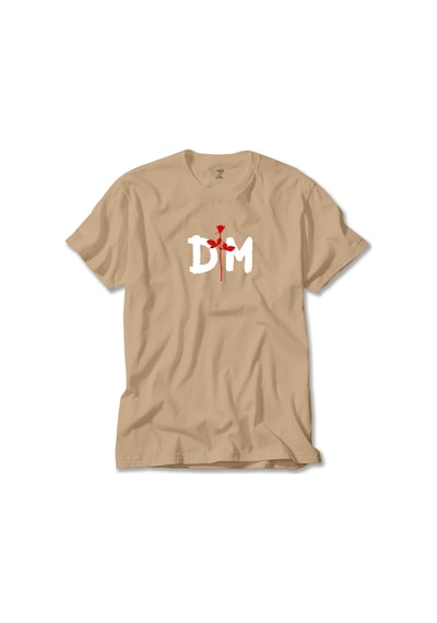 Depeche Mode Logo Krem Tişört Krem