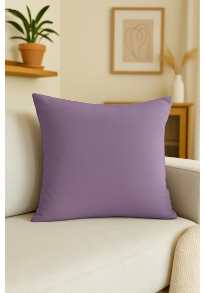 Luna Serisi Kadife Dokulu Kırlent Kılıfı 45 X 45 Cm - Lila