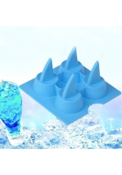 Shark Fin Köpekbalığı Buz Kalıbı Buzdolabı Parti Kadeh Buzluk Çok Renkli