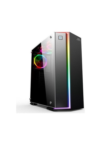 Power Boost Vk-G3906S Usb3.0 Siyah Rainbow Rgb Fan Strip Kasa (P