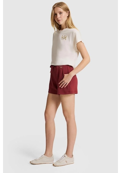 U.S. Polo Assn. U.s. Polo Assn. Kadın Şort Kırmızı