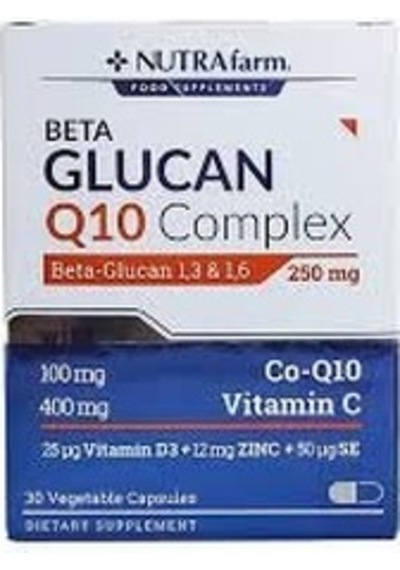 Nutrafarm Beta Glucan Q 10 Complex 30 Kapsül Diğer
