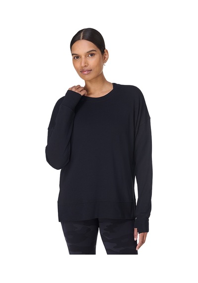 Sweaty Betty Sweaty Betty After Class Longline Sweatshir Kadın Siyah Sweatshirt Blk Siyah