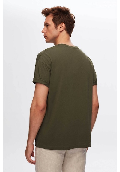 D's Damat Ds Damat Comfort Haki %100 Pamuk T-shirt 6HC14ORT02006 Haki