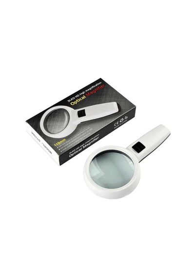 Büro Ev Ofis İçin 5x 95mm 3led Büyüteç Takı Okuma Para Kontrol Büyüteci