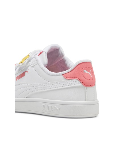 Puma Smash 3.0 Badges Çocuk Spor Ayakkabı 397286 01 Beyaz