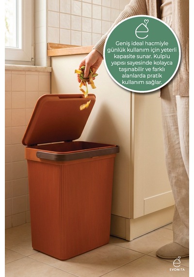 Kapaklı Çok Amaçlı Sepet 10 Litre Düzenleyici Saklama Kutusu Mutfak Banyo Oyuncak Organizer Çok Renkli